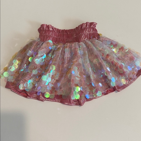 Lola + the Boys Pink Sequin Skirt - Picture 4 of 4